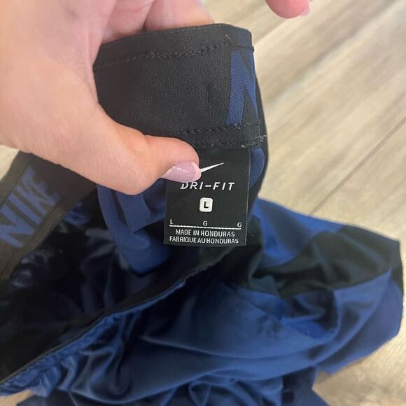 Nike Navy Athletic Workout Running shorts Men Large Bin G-39 - Picture 5 of 6